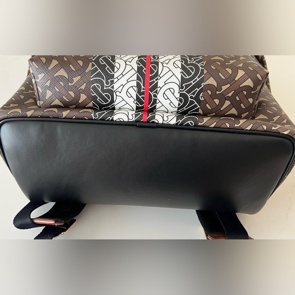 Burberry Monogram Stripe Print E-canvas Backpack - Picture 5 of 15